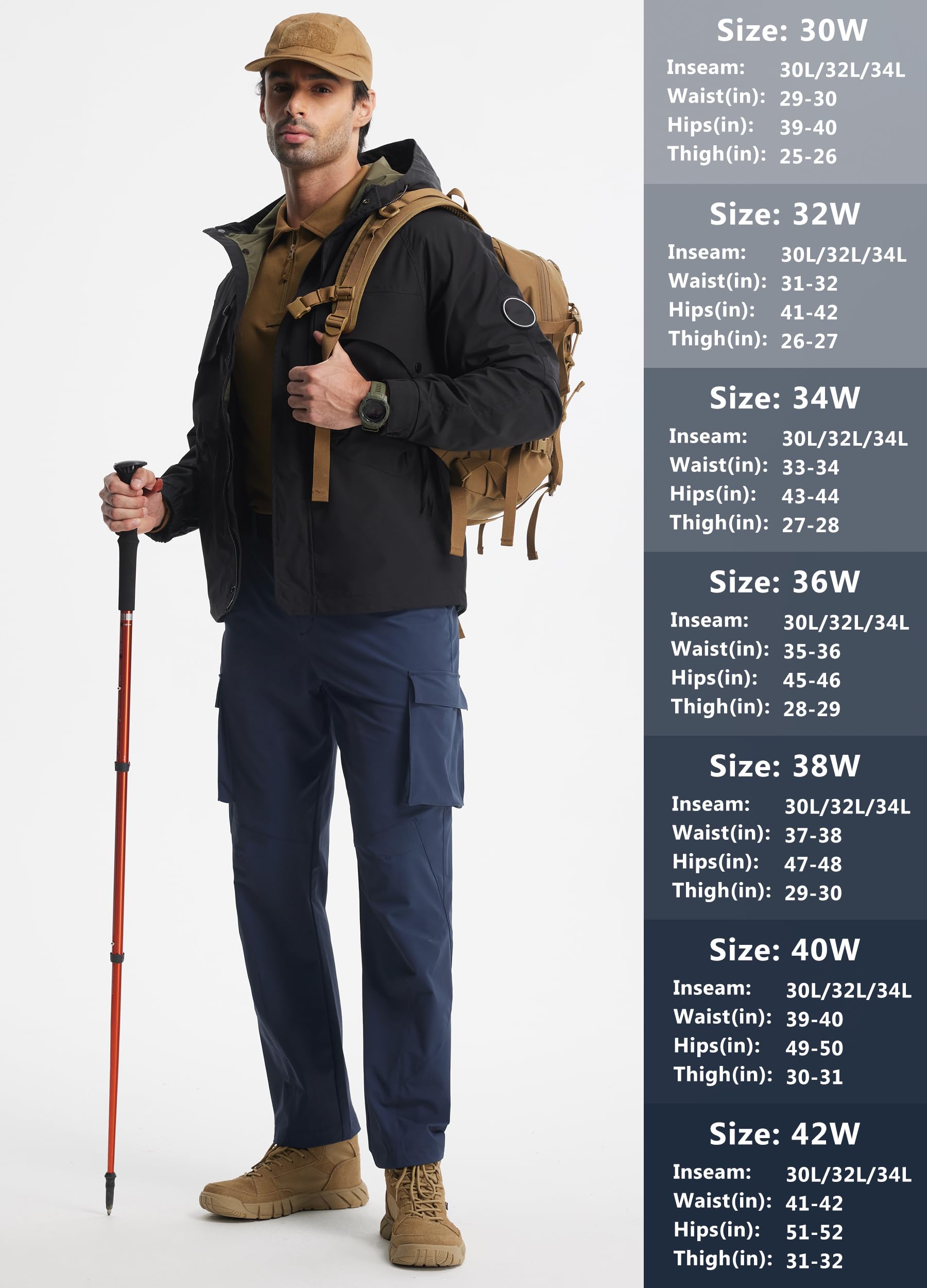 Libin navy blue hiking pants suitable for camping and running