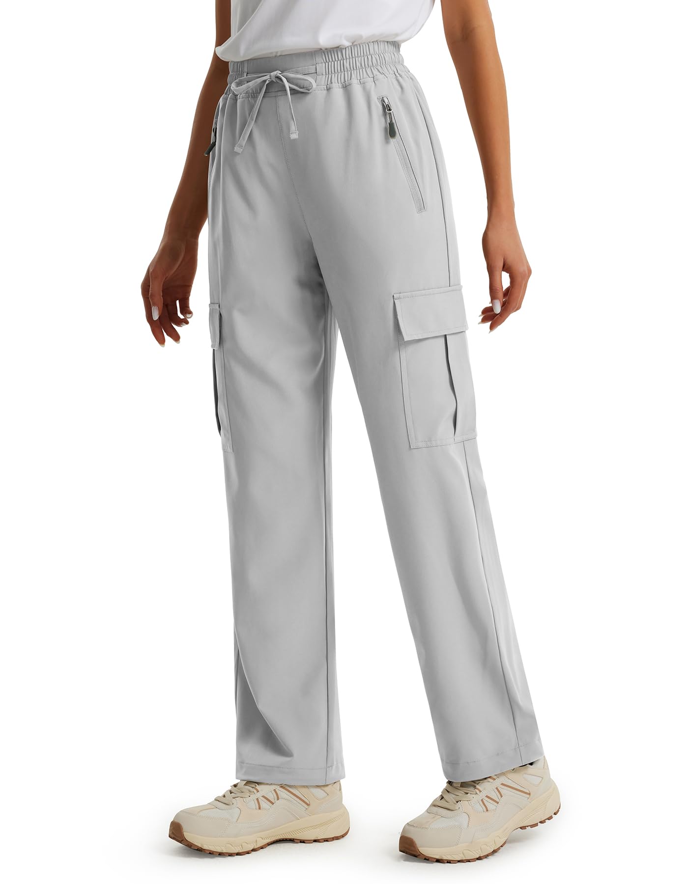 Libin Women's Cargo Hiking Pants 29 back pocket showcases secure stash for small valuables.