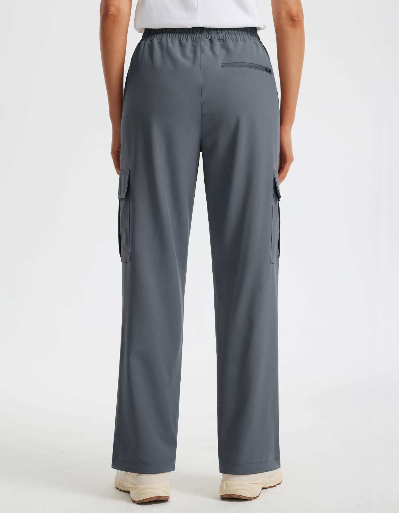 Libin hiking pants side pocket detail showing secure storage options.
