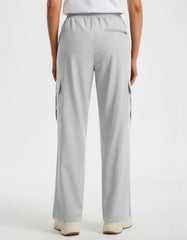 Libin women's cargo hiking pants with UPF 50+ sun protection during sunny hikes.