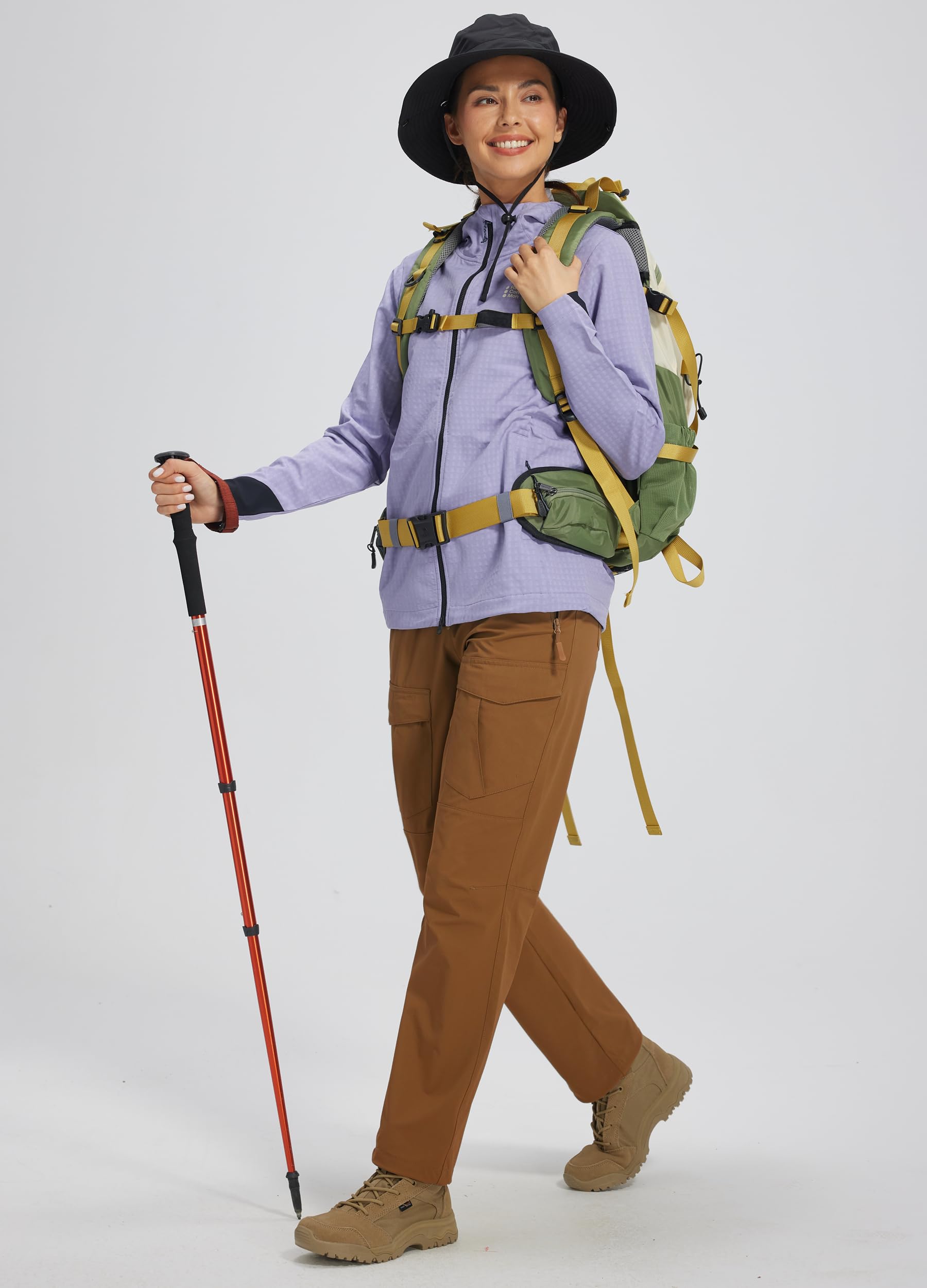 Libin women's hiking pants adjustable cuff design to seal out bugs.