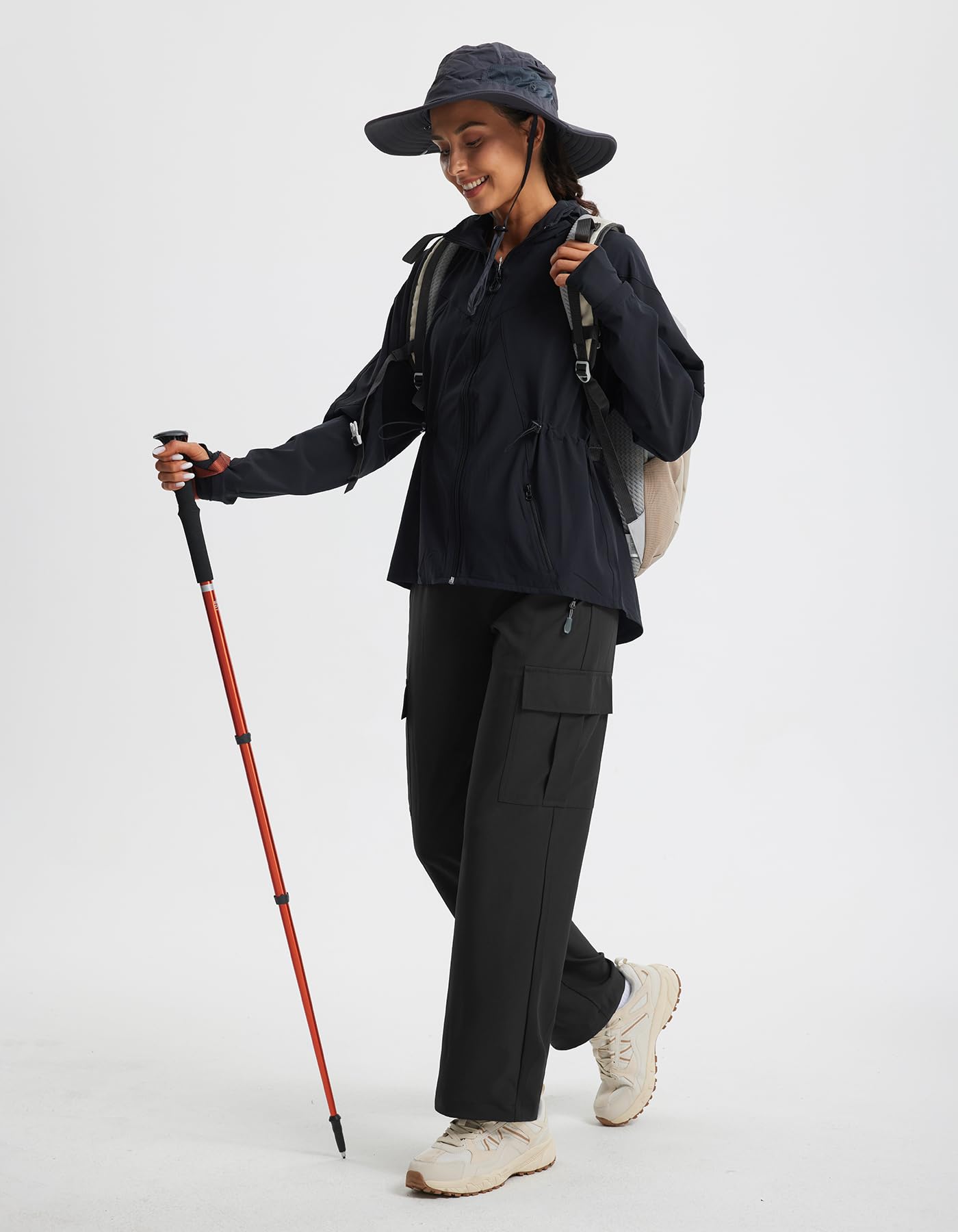 Libin Women's Hiking Pants casual-wear lifestyle shot conveys everyday comfort.