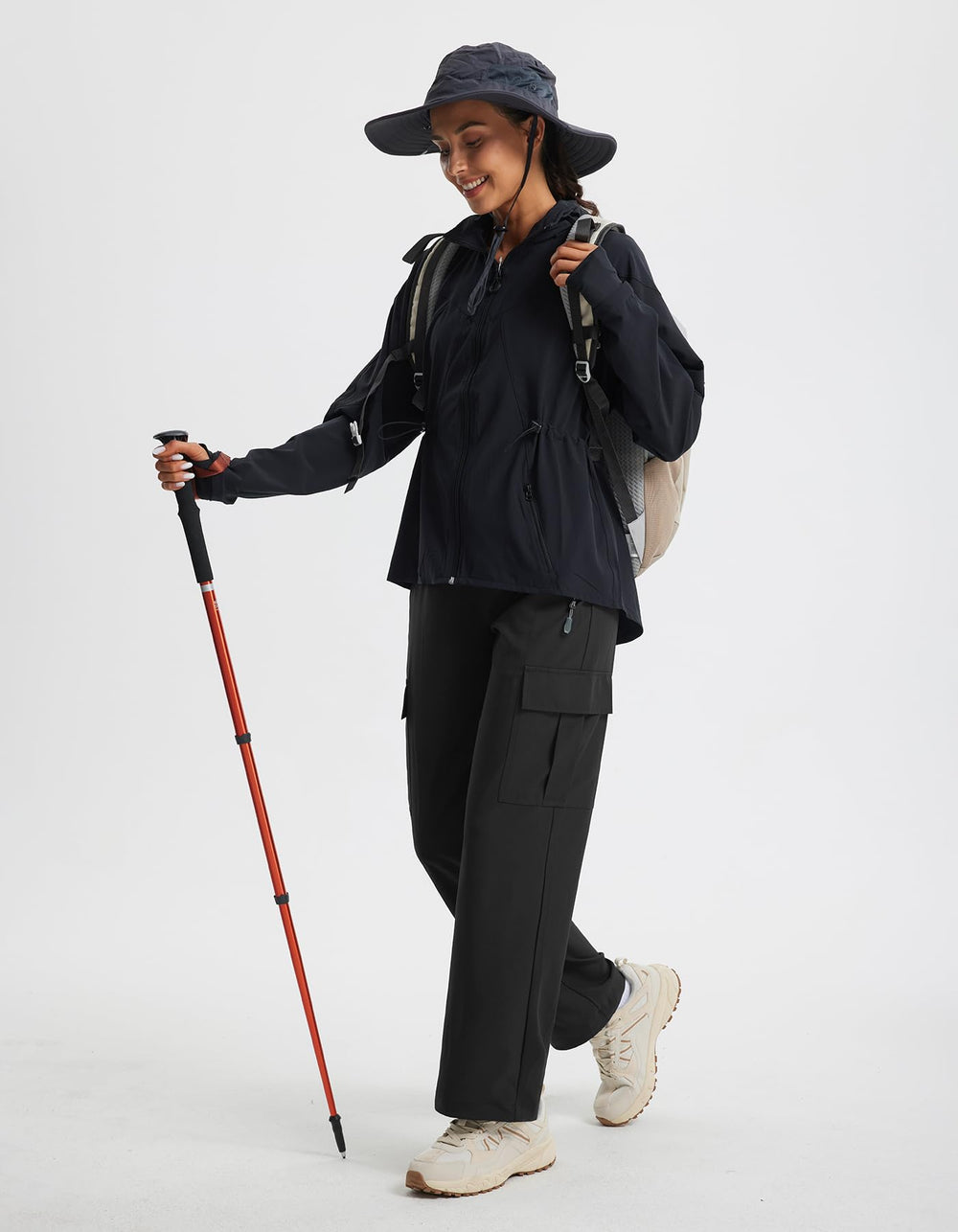 Libin Women's Hiking Pants casual-wear lifestyle shot conveys everyday comfort.