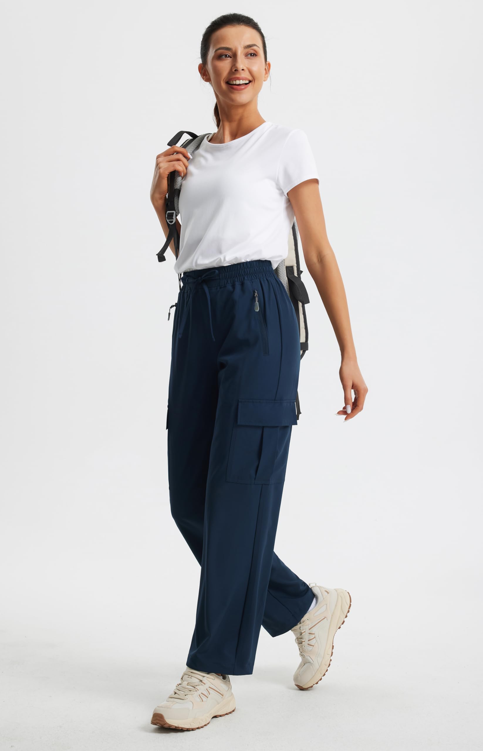 Libin women's hiking pants navy action wear ideal for travel and climbing.