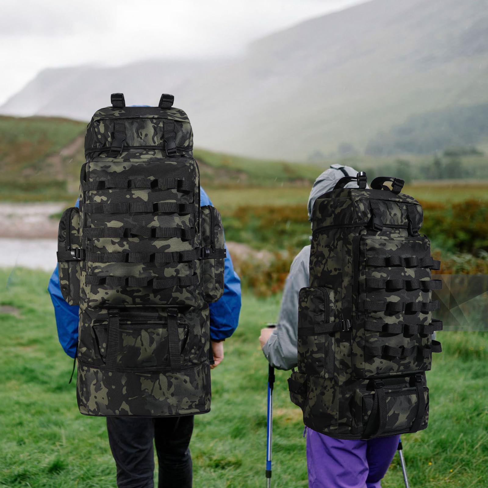 LibSkyln backpack rain cover protects gear in wet conditions.