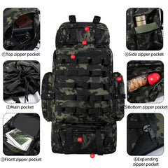 LibSkyln backpack side pockets keep water bottles within reach.