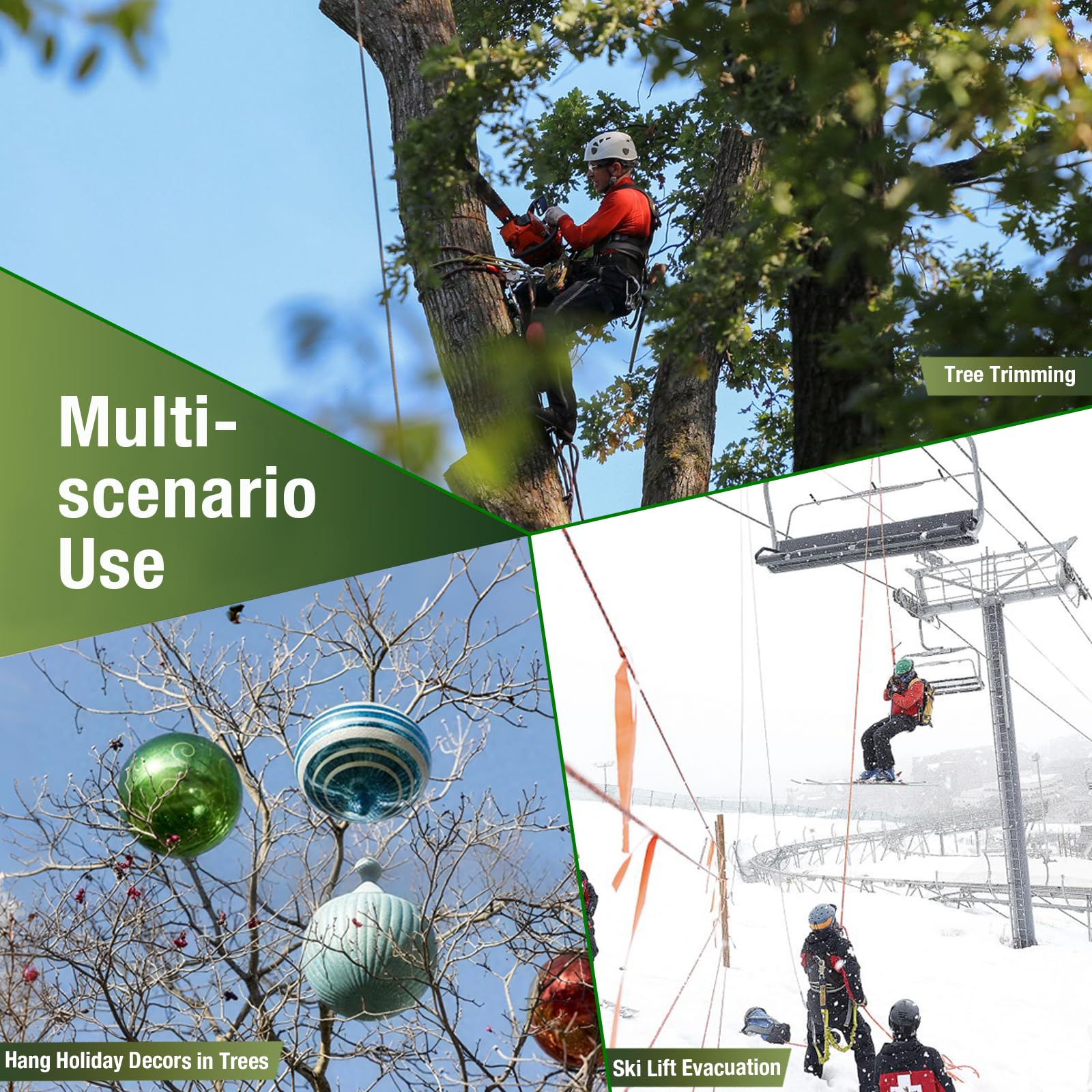 Lichtund slingshot disassembled design allows easy transport and quick setup.
