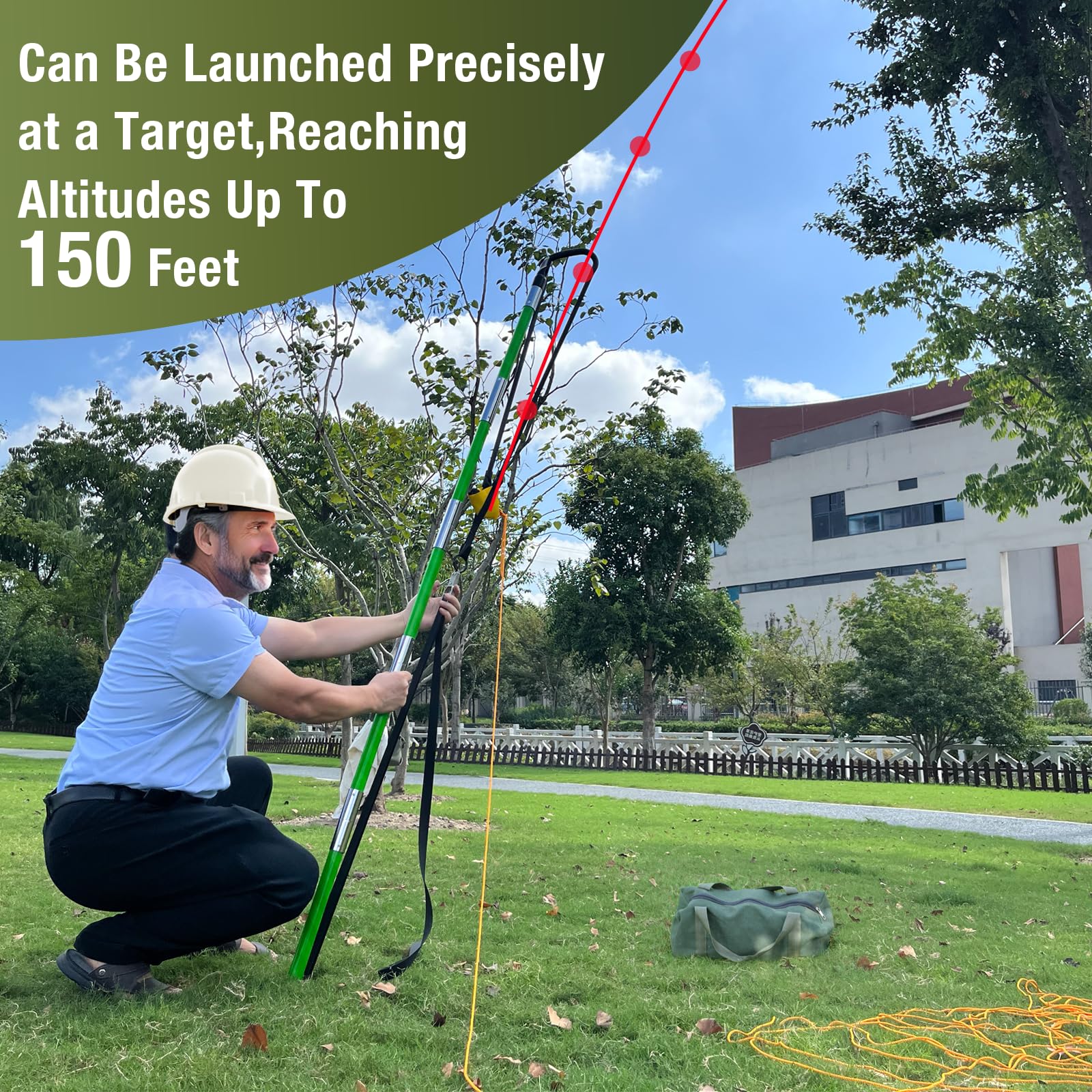 Lichtund slingshot durable fiberglass poles withstand rugged outdoor use on job sites.
