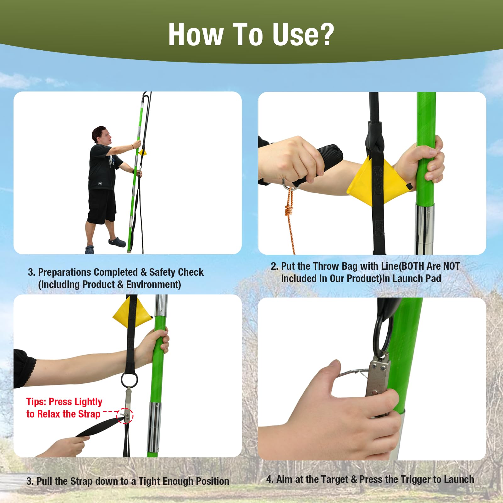 Lichtund slingshot storage bag keeps gear organized for on-site use.