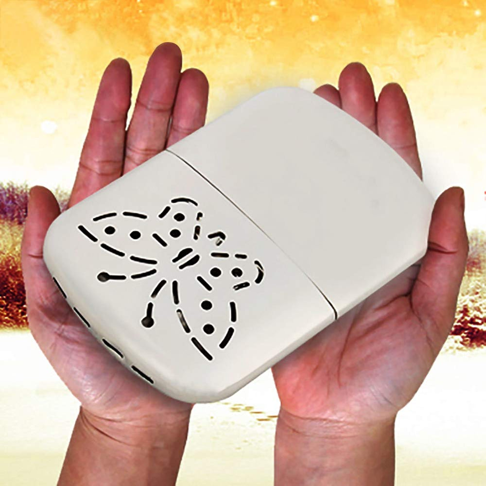 LiebeWH Pocket Hand Warmer in-use glow keeps hands cozy on rugged outdoor journeys.