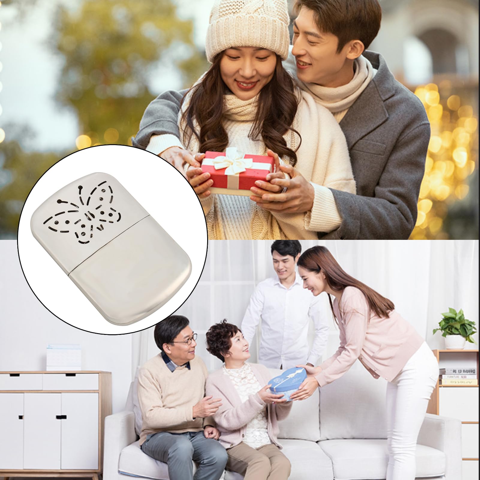 LiebeWH Pocket Hand Warmer helps you stay outdoors longer in chilly weather.