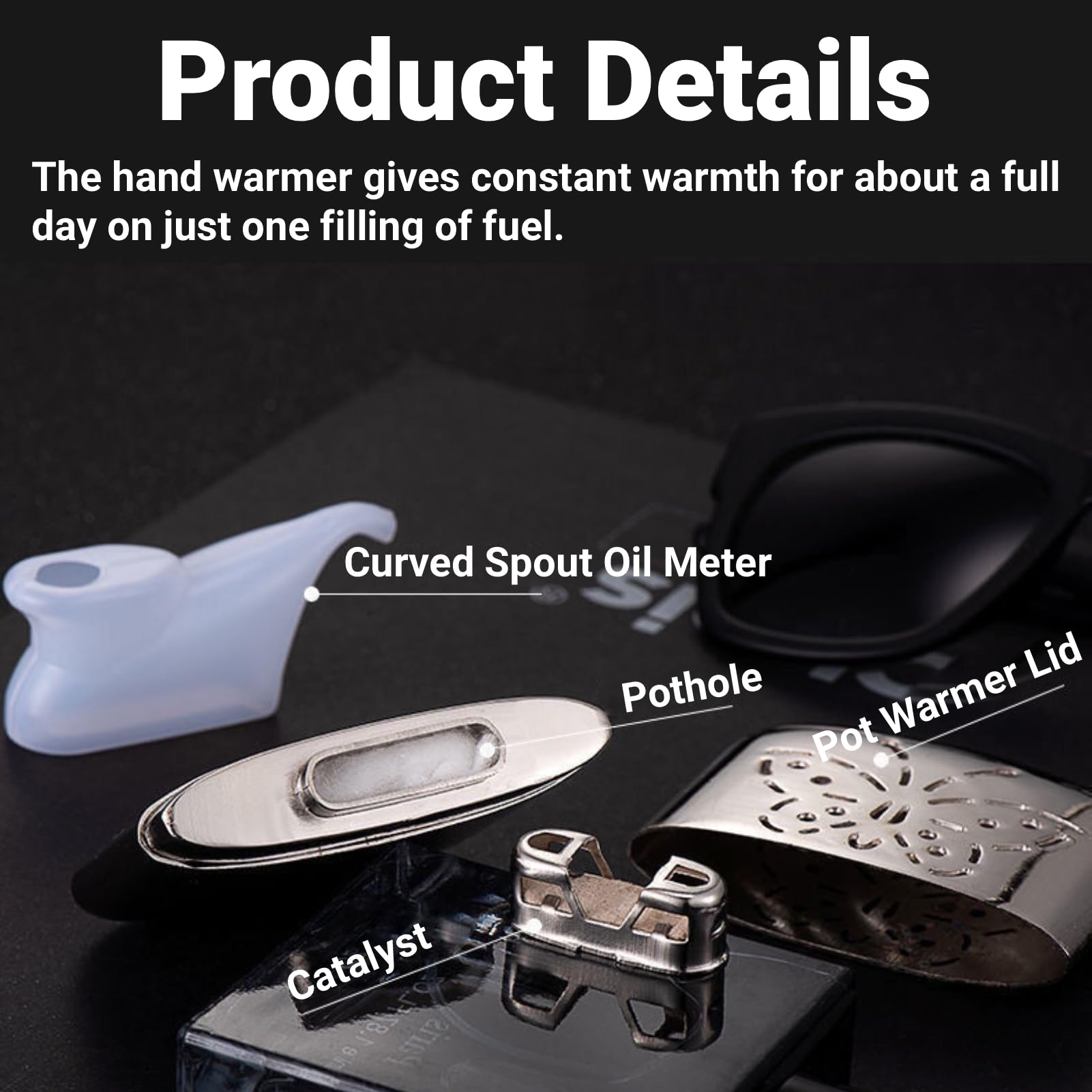 LiebeWH Pocket Hand Warmer stainless-steel build offers long-term durability for rugged adventures.