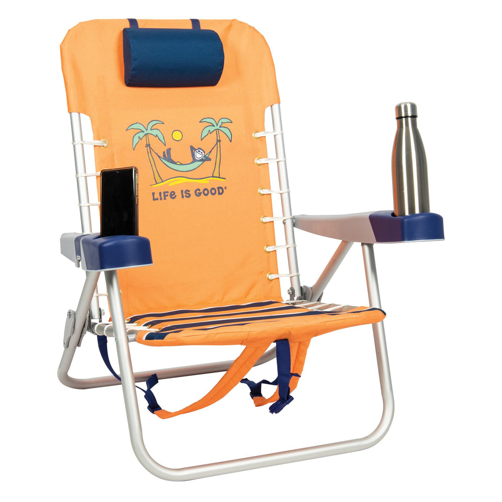 Life is Good chair padded backpack straps ease transport