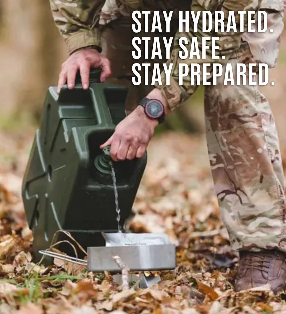 Lifesaver Jerrycan carbon filter reduces taste and odor for pleasant water.