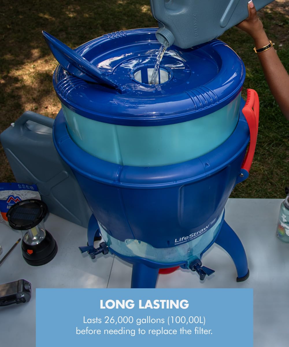 LifeStraw Community BPA-free materials and FDA-compliant construction.