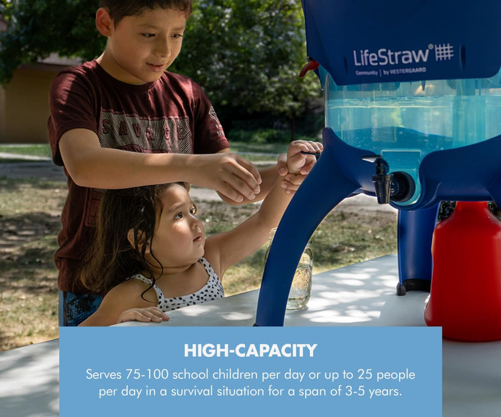 LifeStraw Community off-grid design requires no electricity.