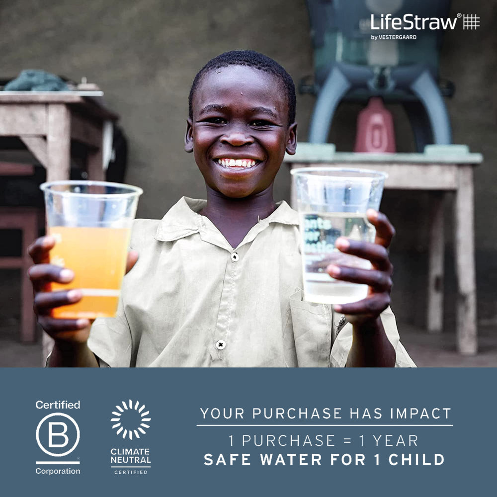 LifeStraw membrane filters up to 1000 gallons of water