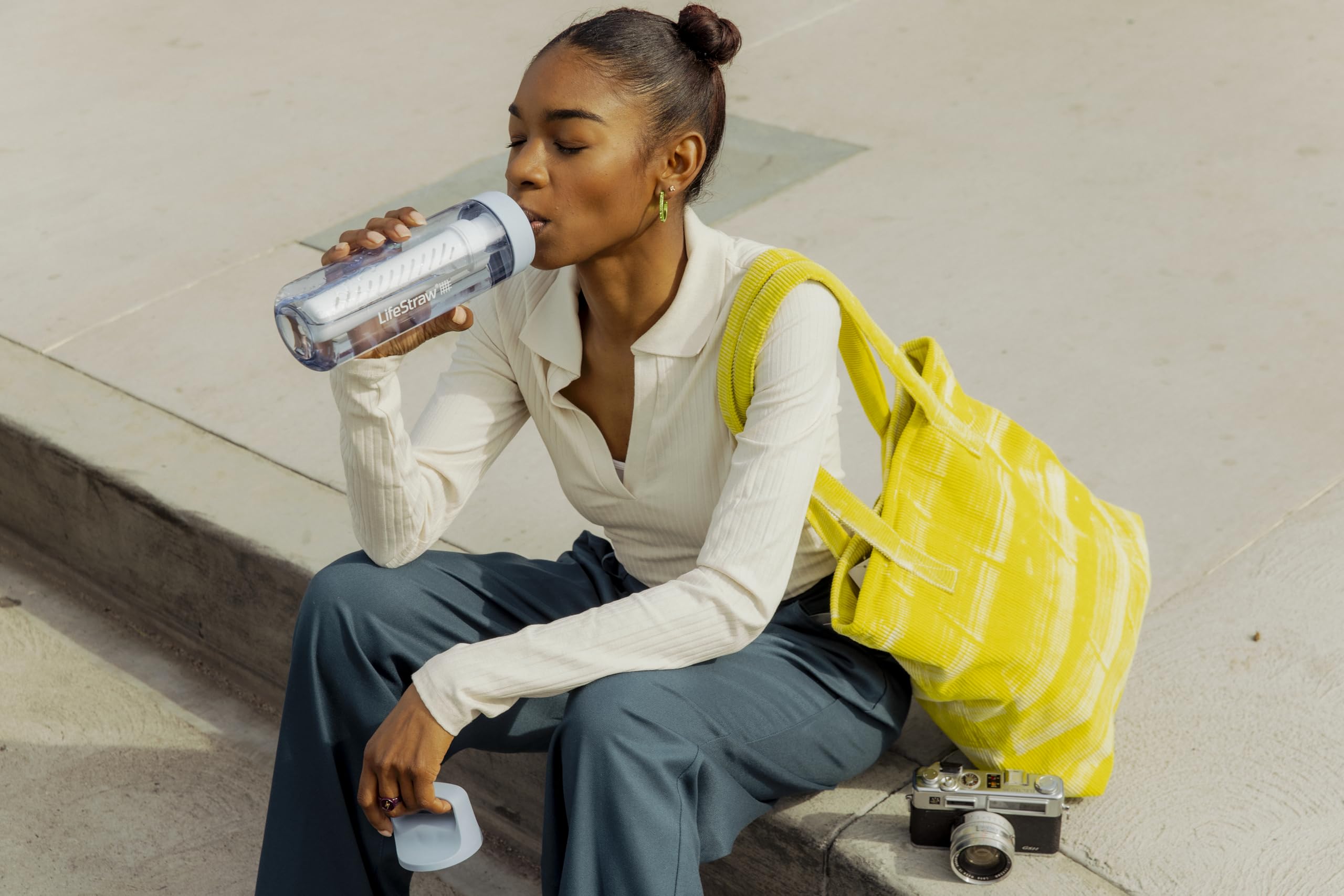 LifeStraw Go inner two-stage filter visual improves taste and safety on the go.