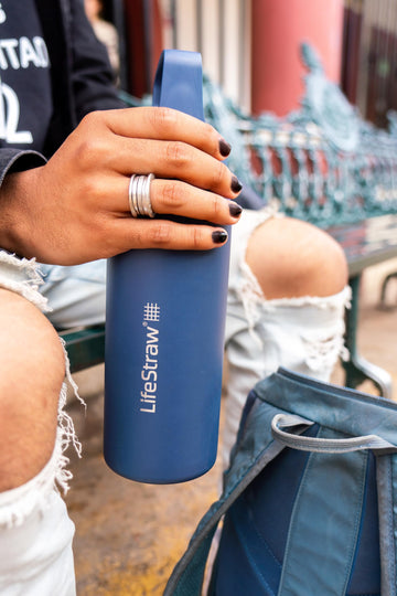 LifeStraw Go Series double-wall vacuum insulation keeps drinks cold longer