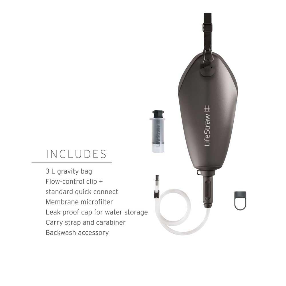 LifeStraw Peak 3L straw filter use for versatile on-the-go filtration.