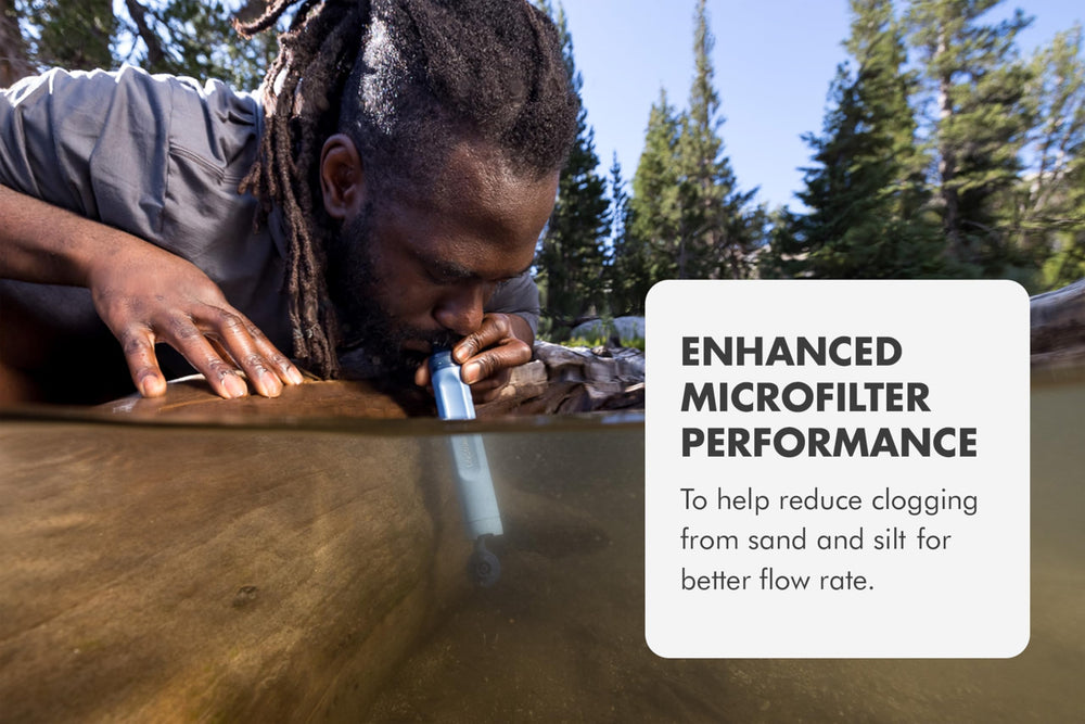 LifeStraw Peak Series membrane close-up highlighting filtration of contaminants.