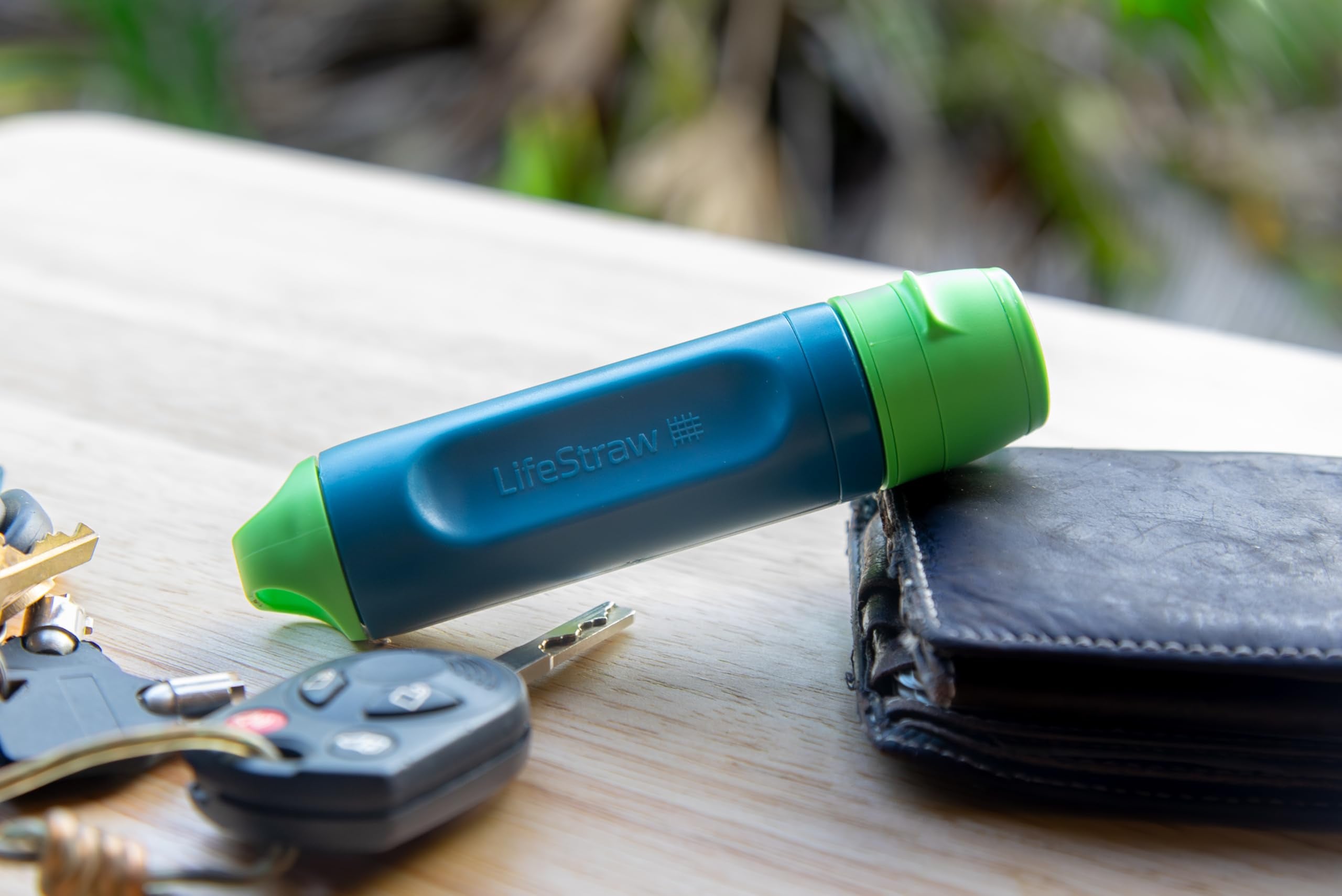 LifeStraw microfilter close-up showing reduced clogging from sand and silt