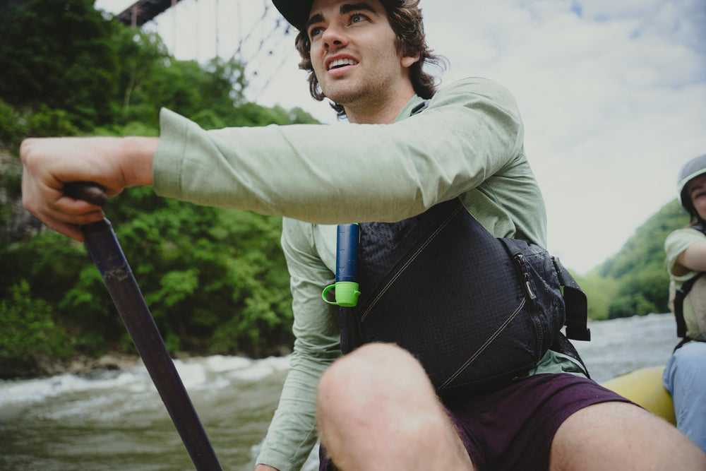 LifeStraw Solo flip cap open for fast, one-handed filtration