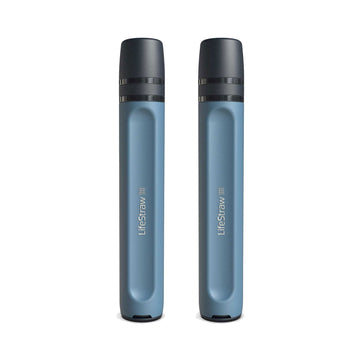 LifeStraw Peak Series two-pack packaging for portable emergency hydration.