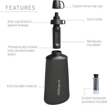LifeStraw Peak ultra compact design highlights lightweight filtration on the go.