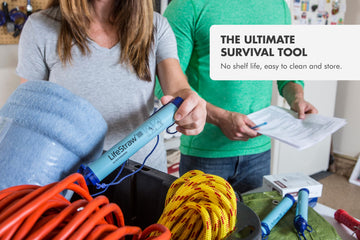 LifeStraw purifier in compact form fits ultralight packing.
