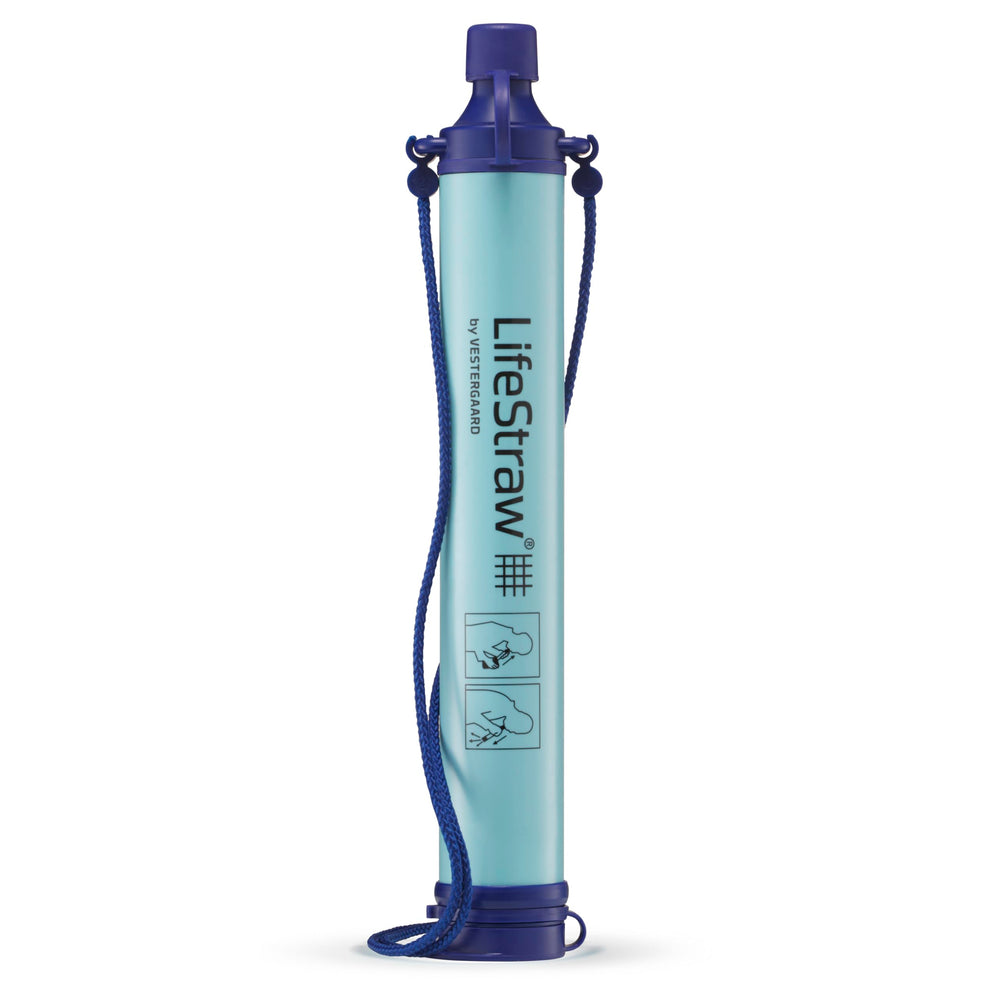 LifeStraw Personal Purifier in packaging highlights its lightweight design for travel.