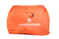 Lifesystems Outdoor Survival Shelter 2P front view provides compact protection for outdoor adventures.