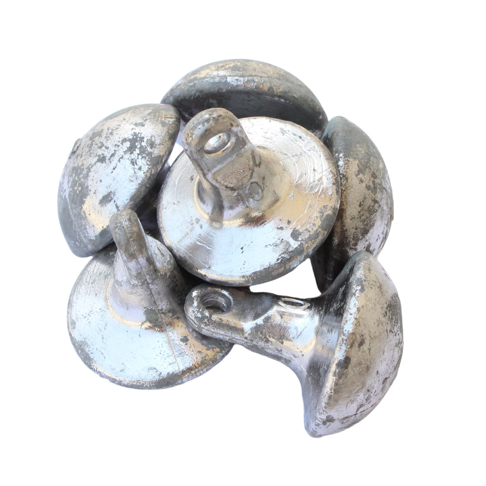 Lifetime 10oz lead mushroom weight sinker for precise depth control and quick descent.