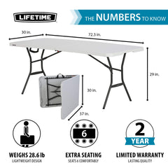 LIFETIME 25011 broad leg base provides stability on varied surfaces