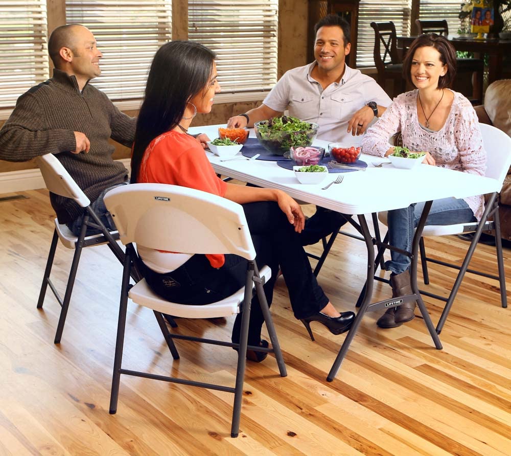 LIFETIME 25011 stain-resistant surface that cleans quickly