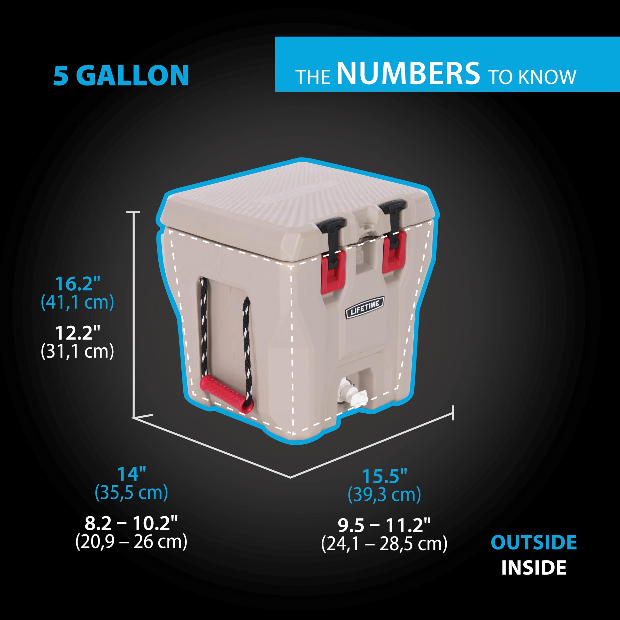 LIFETIME sealable air vent supports smooth flow from the spout.