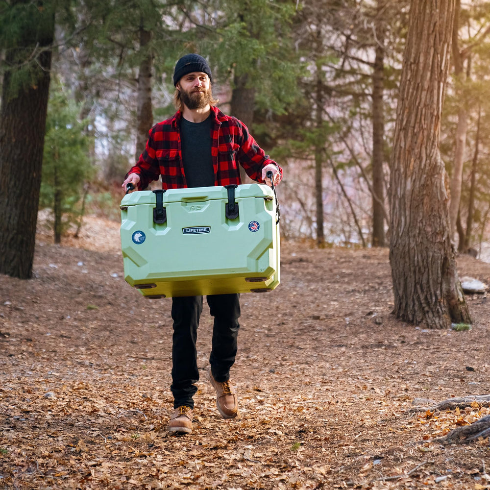 Lifetime bear-resistance feature with lock-worthy design for wildlife environments.