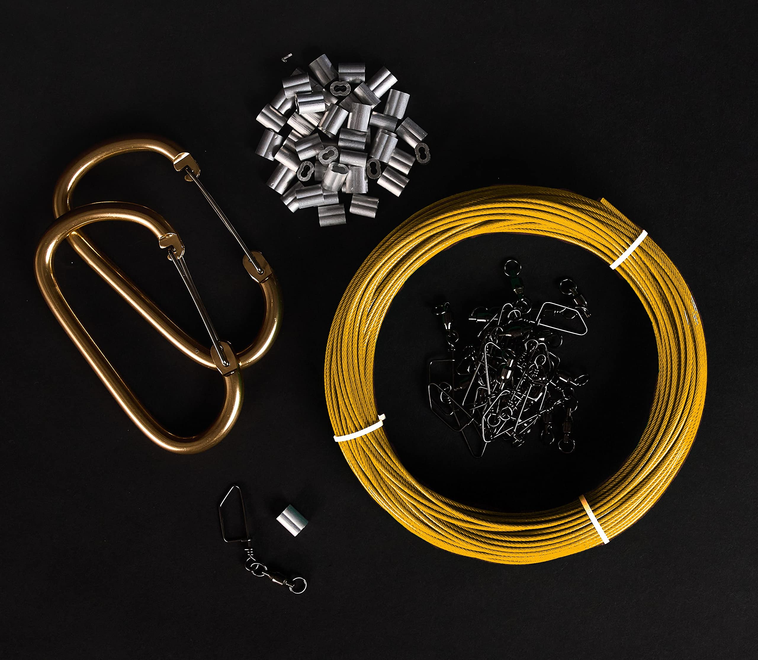 Lifetime Decoys HangAll 5-inch carabiners enable fast, hands-dry decoy deployment.