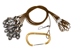 Lifetime Decoys Heyday Outdoors duck decoy rig with 2.5 ft weights for stable setups