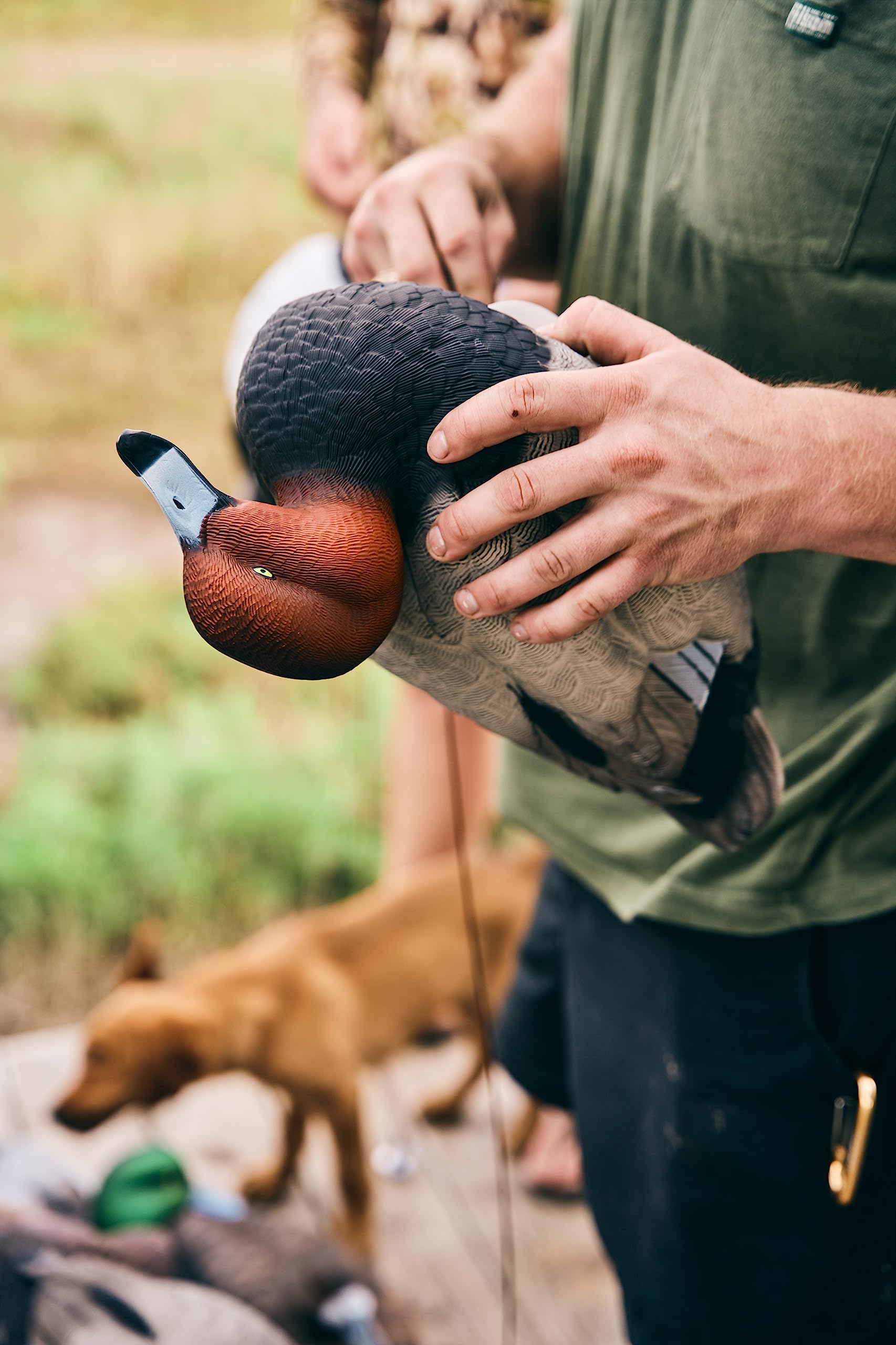 Heyday Redhead lightweight durable material decoy reduces fatigue during hunts.