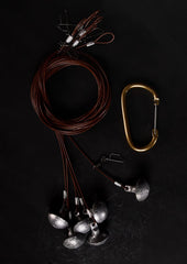 Heyday Texas rig shows tangle-free line for quick retrieval.