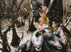 Heyday Texas rig detail highlighting tangle-free line and quick deployment