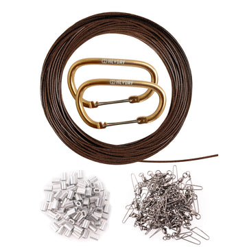 Lifetime Decoys Texas Rig anchor with 125ft PVC-coated cable for quick, tangle-free setups.