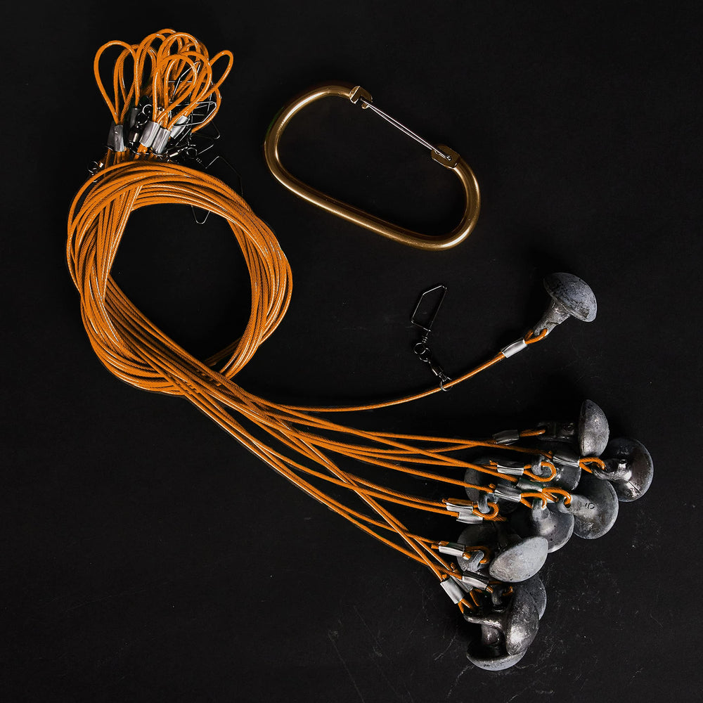 Lifetime Decoys Texas rig with tangle-free 2mm cable for snag-free retrieval.