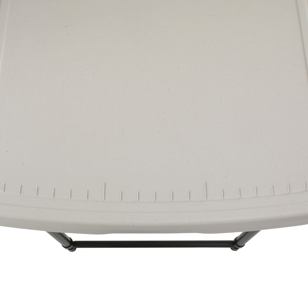 Lifetime fillet table powder-coated frame resists weather and rust