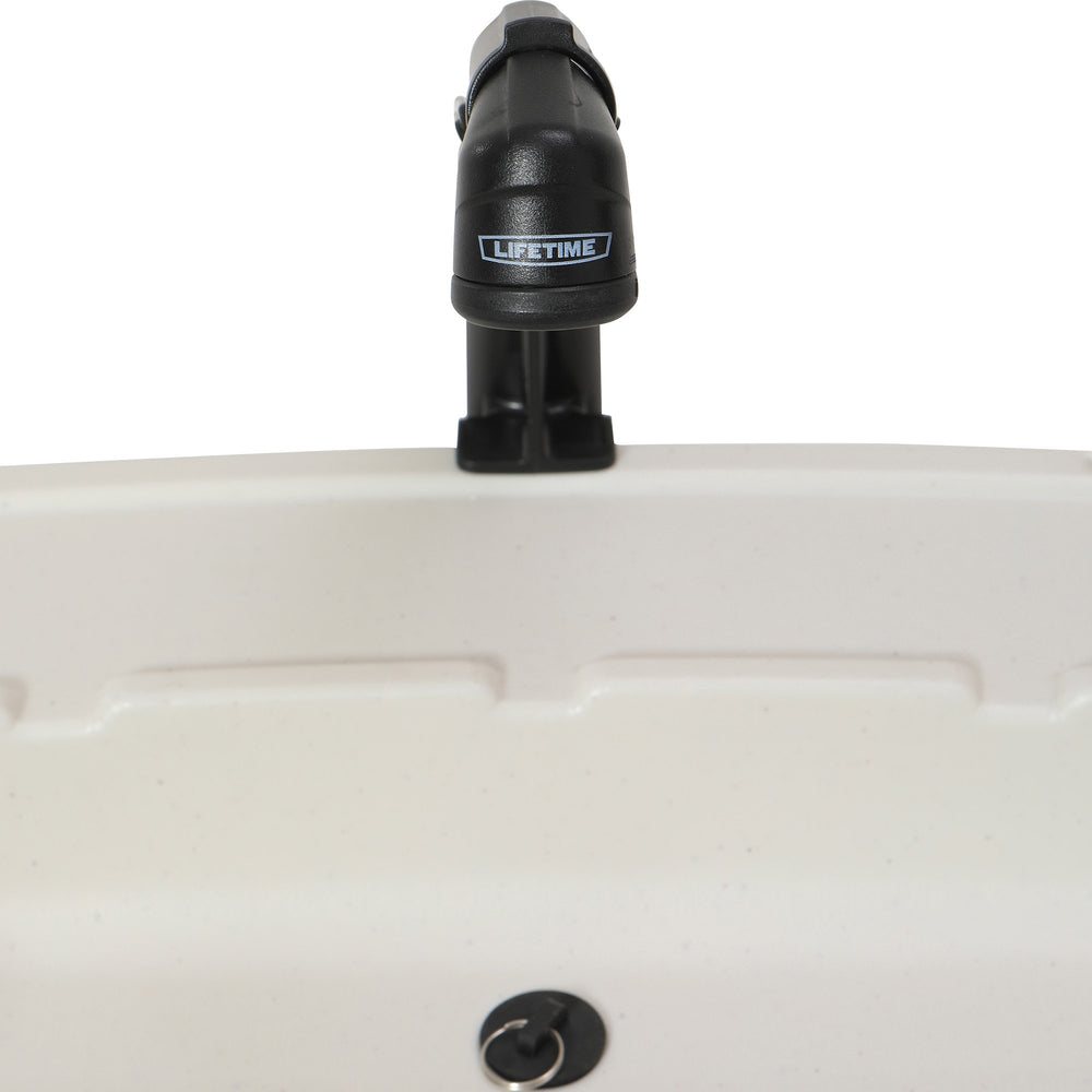 Lifetime fillet table underside storage keeps hoses organized