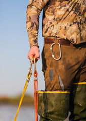 DryHand carabiner loops keep hands dry during fast decoy deployment