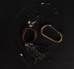 Tangle-resistant mainline drops reduce line clutter during hunts.