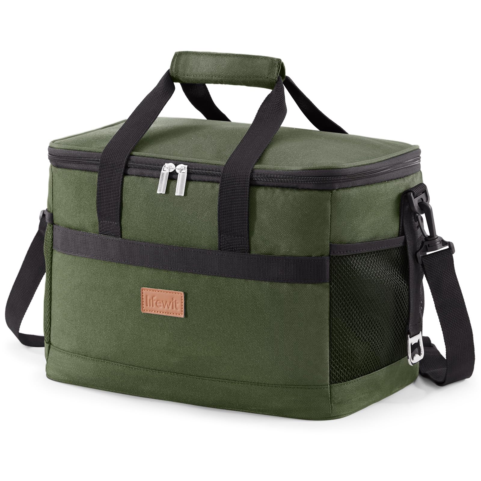 Lifewit Cooler Bag holds 30 cans for family picnics and outdoor meals.