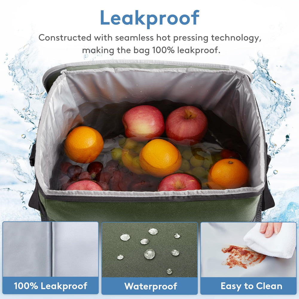 Lifewit Cooler Bag durable 600D Oxford cloth withstands regular outdoor use.